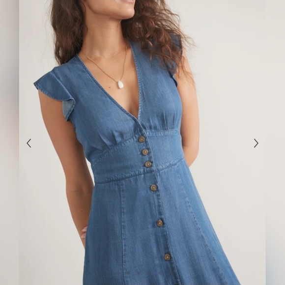 Marine Layer Camila Midi Dress Size XL - Picture 2 of 6